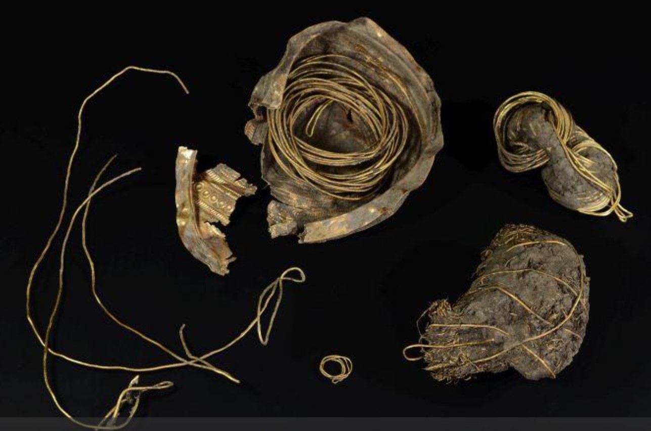 A golden bowl and hundreds of preserved Bronze Age objects in a swamp near Vienna